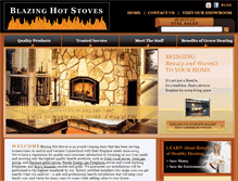 Tablet Screenshot of blazinghotstoves.com
